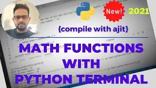 Python for beginners | Math functions with Python interpreter