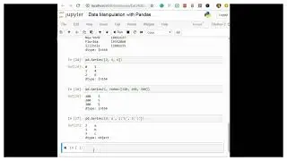 Constructing Series Objects || Python Tutorial || Pandas|| Data Science || Machine Learning