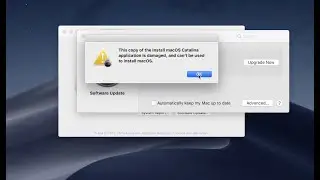 Install macOS Catalina is damaged