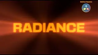 DaVinci Resolve: Text Slicing Through Light