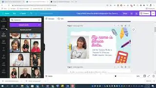 About Me Slides with Canva