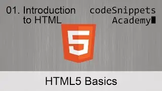 HTML Fundamentals 01. Introduction to HTML: tags, elements, attributes, values, parents and children
