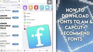 How to download fonts using iFont+recommend fonts! ll Summ3r