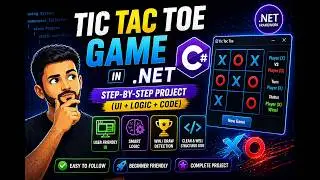 TIC TAC TOE GAME IN C#.NET | Pritesh Patel  | [ in Hindi ]