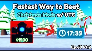 How To Beat North Pole With UTC (Toilet Tower Defense)