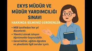 2026 EKYS Müdür ve Müdür Yardımcılığı Sınavı Hakkında Bilmeniz Gerekenler