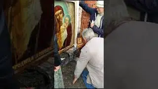 Освящение храма Рождества Христова. икона Избавительница от Бед... Донецкая.