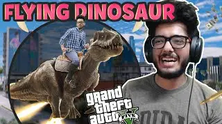 Destroying Whole Gta 5 City With A Flying Dinosaur!!🦖