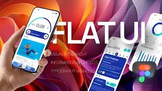 Create a Flat UI app design in light mode in Figma - for beginners