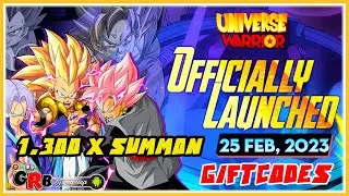 Universe Warrior - Free 1300X Summon Gameplay Android - All Giftcode (Dragon ball RPG)