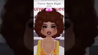 DRESS TO impress and the theme is retro style || #roblox #dresstoimpress #robloxshorts