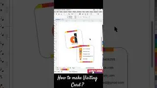 How to make Visiting Card in #coreldraw #graphicdesign #coreldrawtutorial #visitingcardsdesign