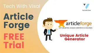 How to Register Article Forge Free Trial Tutorial - Unique Article Generator 2021