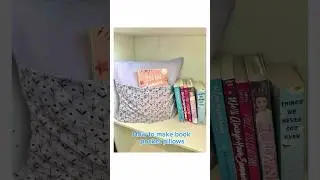 how to make a bookcase pillow cover 📚📖 #sewing #bookcover #sewingtutorial #bookrecommendations