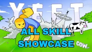 Roblox YEET A COW Showcase all abilities