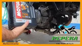 Cambio de aceite y filtro de aceite en VStrom 650