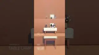 Modern table lamp tutorial / The Sims 4 / no cc 