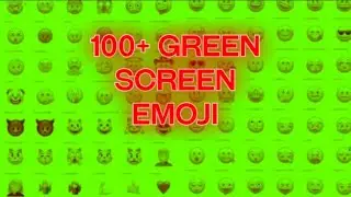 Animated Moving Emojis Green Screen - Chroma Key - Green Screen Emoji