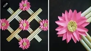 Wallmate | Paper flower wall hanging | Wall hanging craft