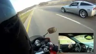 2005 C6 Corvette Vs 2003 SV650 HD - New Edit