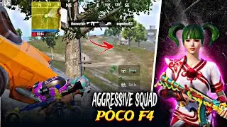 Aggressive Squad Wipes 💥 Poco F4 Bgmi Graphics Test | Pubg Gameplay 2024