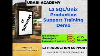 L2 SQL/Java/Unix production support Training Demo #unix #Java #sql