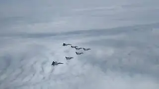Five Rafale Jets Entering Indian Airspace Escorted By Two SU30 MKIs