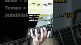 Hard Harmonic Minor Scale Exercise