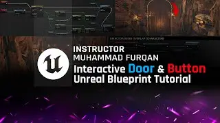 Interactive Door and Button Blueprint Tutorial — Beginner Game Mechanics in Unreal Engine