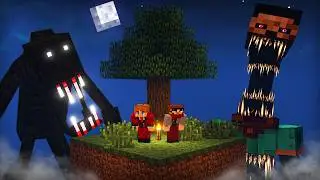 Surviving EVERY Minecraft Horror Mod On One Chunk...