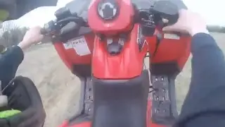 2011 Sportsman 500 wheelies