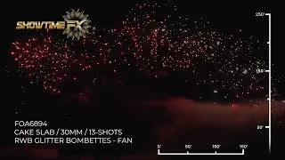 FOA6894: RWB GLITTER BOMBETTES - FAN