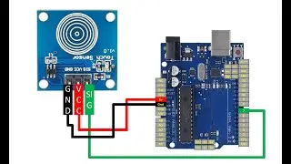 Arduino UNO interface TTp223 touch sensor.