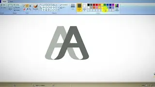 How to draw a logo in ms paint essy step by step 