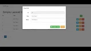 Ajax CRUD operations in Laravel 5.4 with Modal & Pagination