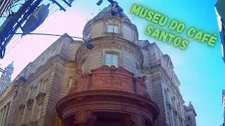 Fomos ao museu do café em Santos