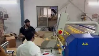 Boxmaker ESB-16A, working on 7-layer corrugated sheets. Email: a.yasynsky@gmail.com yasinsky@ukr.net
