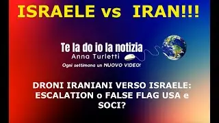DRONI IRANIANI VERSO ISRAELE: ESCALATION O FALSE FLAG?