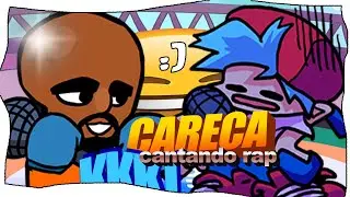 batalha de rap com um jogador de basket careca