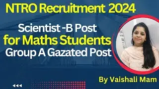 Scientist B Job Opening Ntro For MSc Student|Government Job|National Technical Research Organization