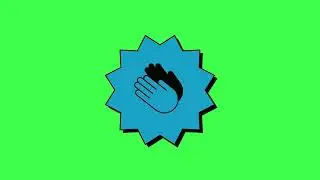 clap animation blue color #greensecreen
