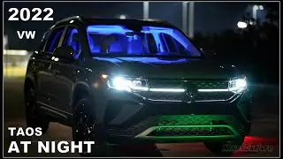 👉 AT NIGHT: 2022 VW Taos - Interior & Exterior Lighting Overview Volkswagen + Night Drive