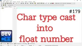 Write a program for Explicity type casting char to float in C