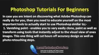 Learn How To Use Photoshop