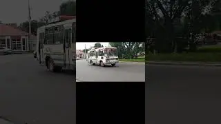 паз-32053 в небольшом тюнинге. г. Томск-остановка -Гаи