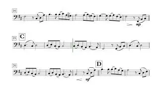 Song From a Secret Garden – Trombone  (Sheet Music in Bm)