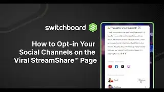 How to Opt-In Your Socials with the Powerful StreamShare™ Link