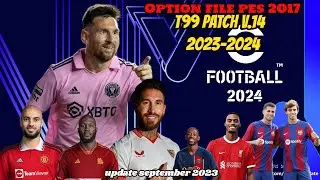 OPTION FILE T99 PATCH V.14 PES 2017 Update Oktober 2023