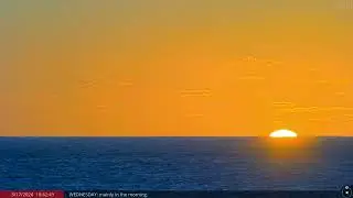 Hawaii Green Flash at Sunset Captured on the 4K LiveStream