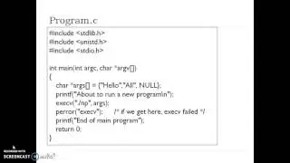 Execv() system call